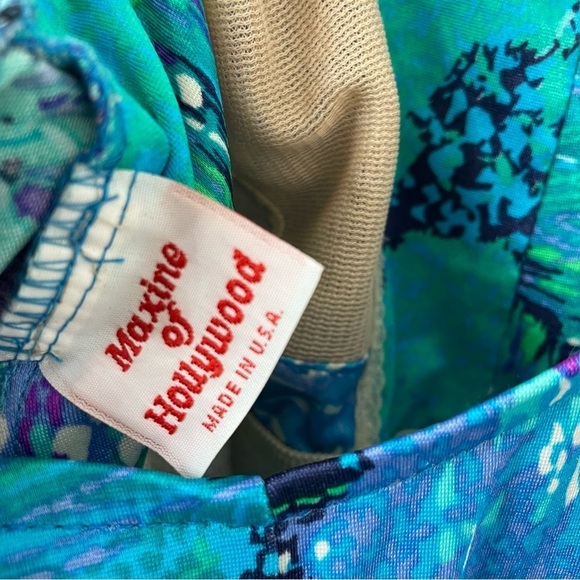 {XL} Vintage Maxine of Hollywood One Piece Romper Swimsuit - Picture 6 of 6